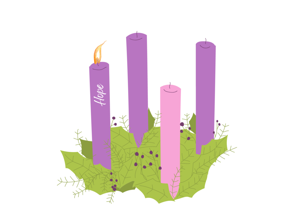 first sunday of advent candle