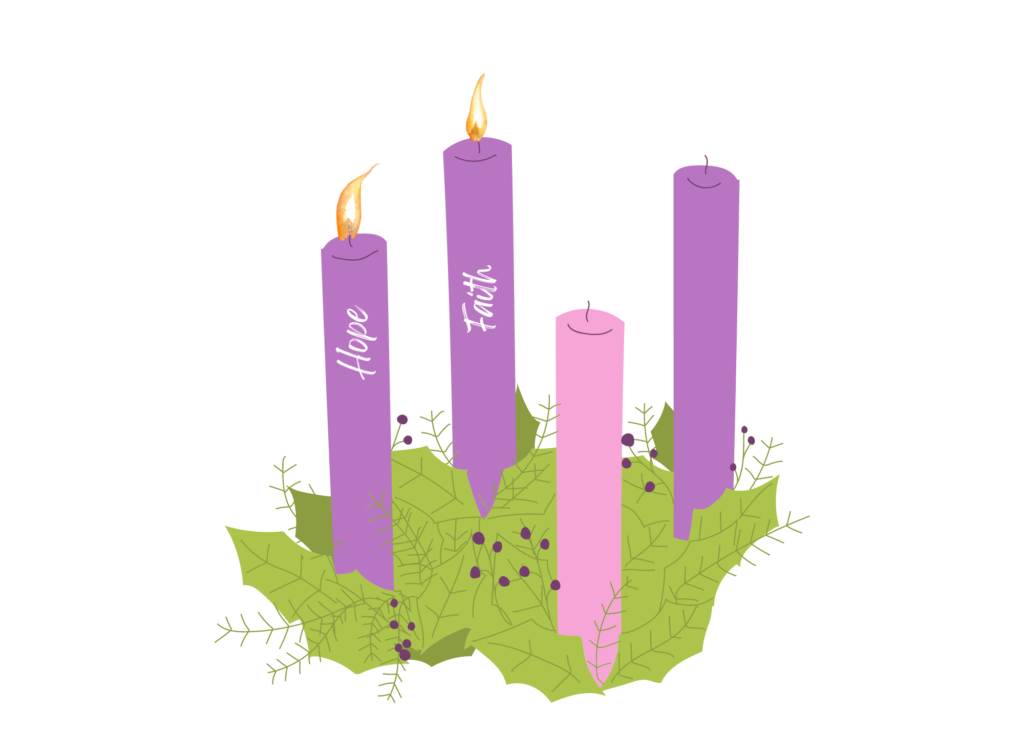 second sunday of advent candle